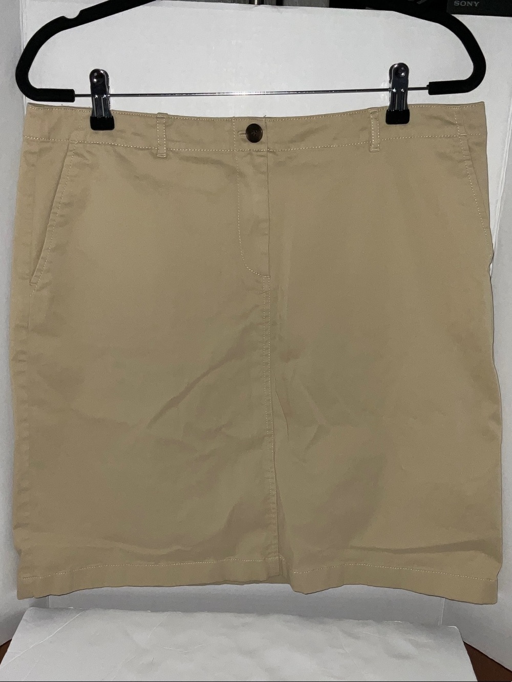 Classic J Jill Women's Tan Skirt - Lightweight Casual Style Sz 12
